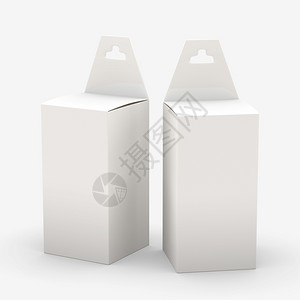 工具销售公司的白色矩形纸箱包装内挂衣架剪切路径包括各种产品的模板包如墨盒电子或文具准备供您设计和艺术作品xA使用设计图片