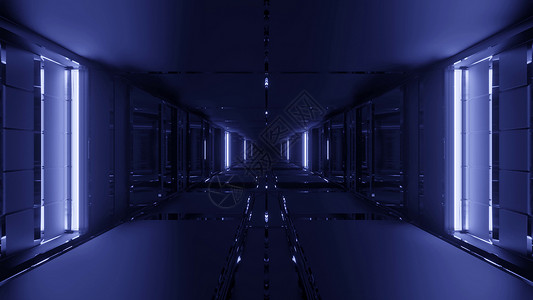 环装光玻璃孤独门厅像服务器室一样带有光效应和深度撞击4kuhd3d插图vj黑秘密数据存储的相位形式环设计图片