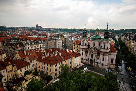 文化欧洲大教堂美丽的老城区布拉格风景捷克图片