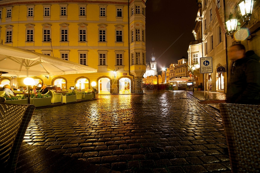 屋顶美丽的老城区布拉格风景捷克建筑学假期图片