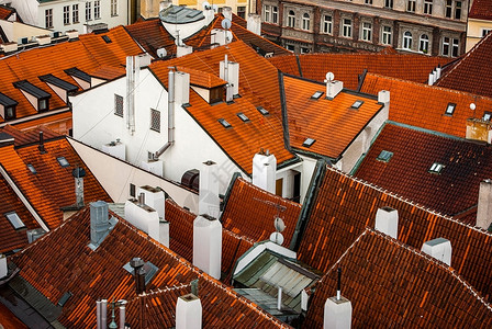 桥美丽的老城区布拉格风景捷克城市文化图片