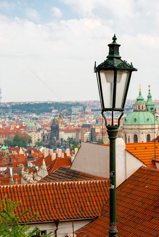 美丽的老城区布拉格风景捷克街道伏尔塔瓦河建筑学图片