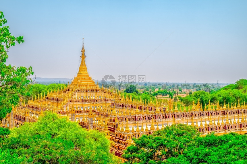 风景优美缅甸东南亚丽的佛教寺庙7月1日至0神秘古老的图片