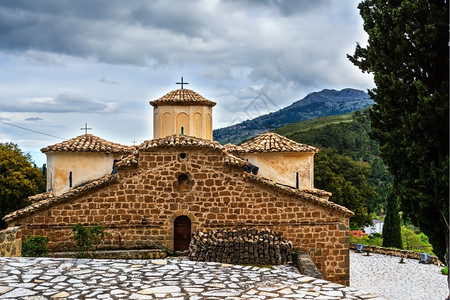 纪念碑上帝旅游希腊圣乔治教堂旧拜占庭教堂图片