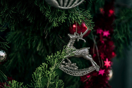 圣诞树麋鹿装饰挂件图片