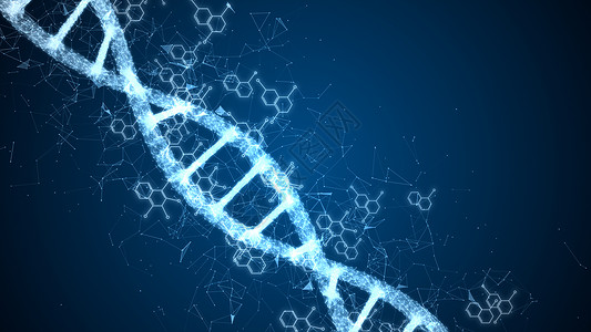 微生物学原子结构体数字DNA构建摘要科学动画遗传信息概念设计图片