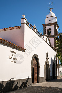 地点结构体西班牙兰萨罗特阿雷西菲的伊格莱亚德圣吉恩斯古老教堂外景大图片