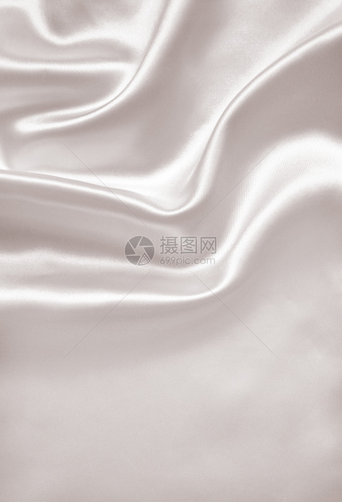 白色的平滑优雅金色丝绸或可以用作SepiatonedRetro风格的背景自然浪漫图片