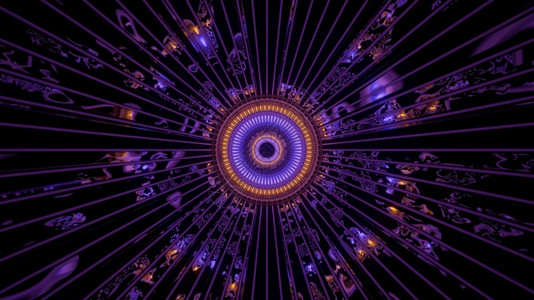 4kuhd3d插图背景中的紫色抽象地平线隧道维度星际光通过插图背景紫色的隧道运动飞溅背景图片