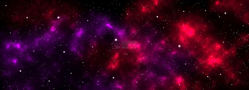 星系空间背景闪亮和云以蓝色紫粉宇宙以丰富多彩的奶状方式传播银河在星夜用于装饰设计质地星际黑暗的图片
