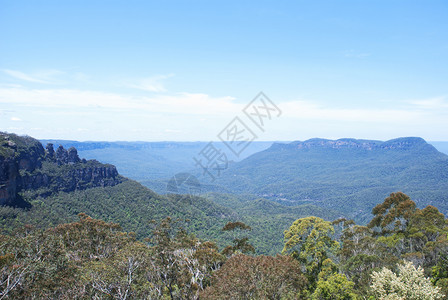 自然远足岩石澳大利亚新南威尔士州著名的蓝山图片