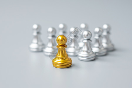 管培生招聘金子战略棋或领袖商人从银导商业团队合作和人力资源管理念的人群中脱颖而出成功背景
