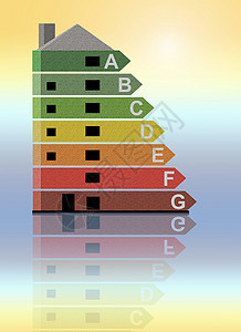 房子大约能效活力可持续的照光能效图表显示人们似乎将高温到冷背景色调的建筑物纳入其中而图示则显该建筑有暖至冷背景色调电的设计图片