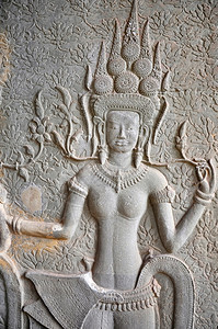 景观柬埔寨吴哥Wat历史宗教废墟的风景文明热带图片