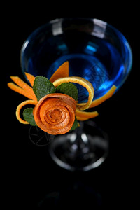 鸡尾酒透明橙子水果雕刻的艺术如何做成柑橘酱饮料设计图片