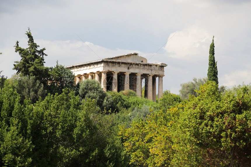 卫城古董哈拉斯希腊雅典古代神学院赫菲斯大殿希腊雅典法斯特神庙图片