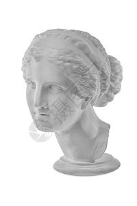 断臂的维纳斯白石像雕维纳斯德米洛的古老雕像给被孤立在白色背景画像上的艺术家粉刷女雕塑脸朝金星的古老像罗马为了艺术品设计图片