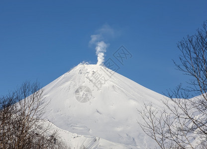 阿瓦查火山俄罗斯气候高清图片