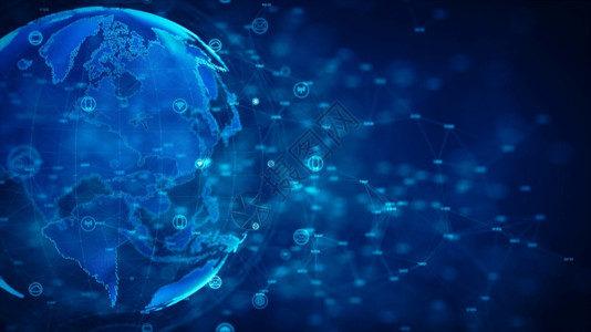 阿纳萨夫特介绍勒索软件经过由纳萨提供的未来商业和互联网概念络未来技术和因特概念地球部分的网络安全和信息保护的安全及信息络保护设计图片