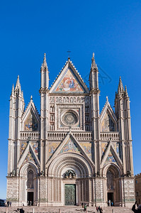 建筑的奥维托大教堂辉煌外表钟楼奥维多图片