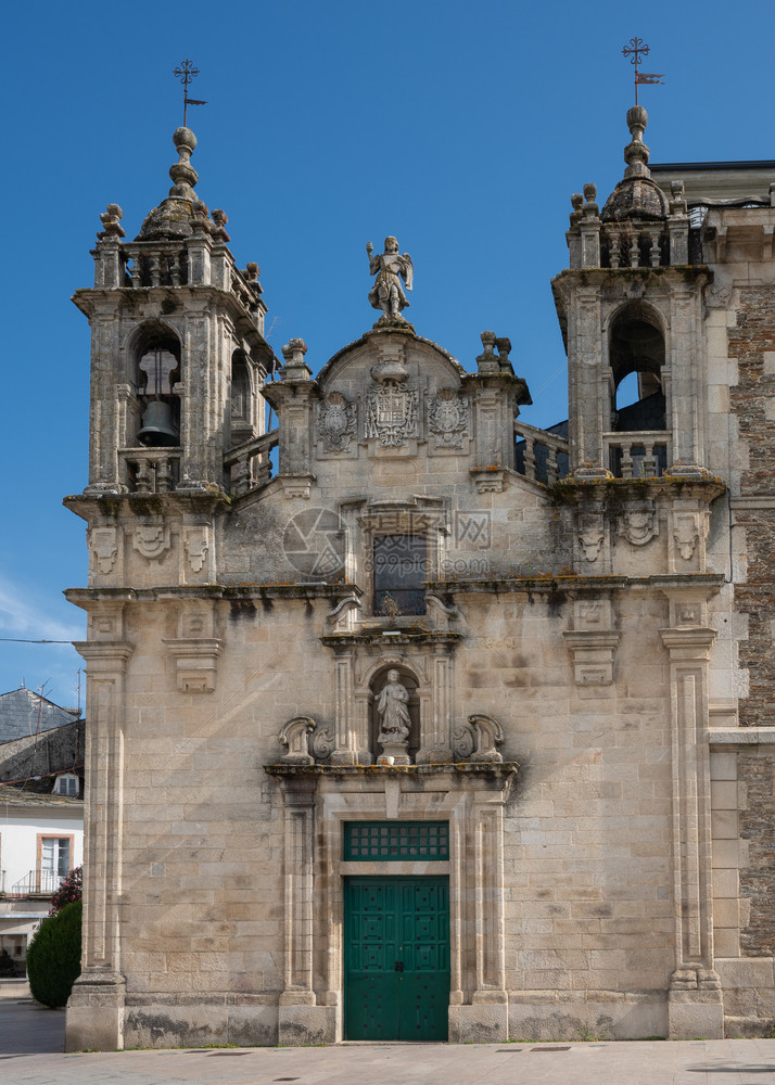 灵西班牙加利亚卡米诺圣地哥卢戈著名IgrexadeSanFroilan的特写大教堂宗的图片