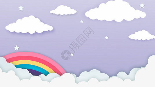 彩虹婚礼素材坡度快乐的儿童幼园和概念或演示文稿的Soft梯度糊式卡通漫画图案背景彩虹色云宇宙的设计图片