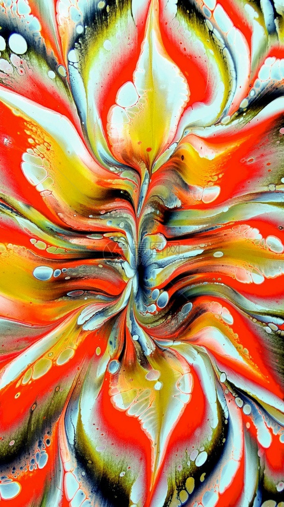 美丽多彩混合精美的复摘要流道绘画AcrylicVirbranant色彩绘画趋势壁纸用于技术浪潮流动水体大理石Marble艺术纹理图片