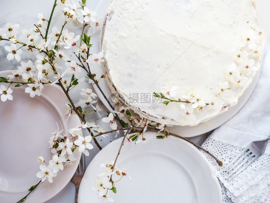 自制蛋糕食物图片