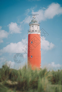 景观荷兰特克塞尔岛的灯塔图片