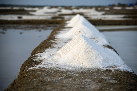 氯化物关心营养摄影准备包装的新开采海水盐背景