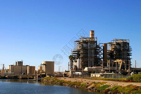 发电机蒸汽VenturaCalifornia附近天然气发电厂活力图片