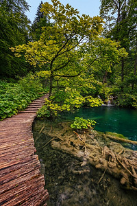 风景假期克罗地亚普利维茨湖公园景观图片