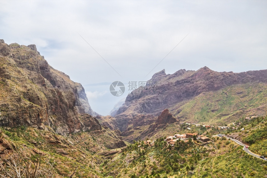 顶峰睫毛膏西班牙加那利群岛特内里费马萨卡山村景观图片
