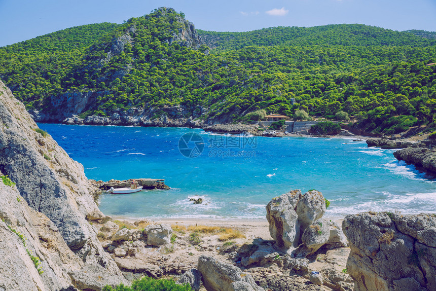 山城市雅典希腊海滩蓝水绿化质2019年月4日海浪天堂图片