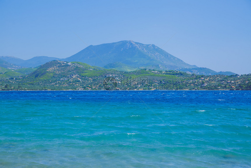 假期爬坡道城市雅典希腊海滩蓝水绿化质2019年月4日太阳图片