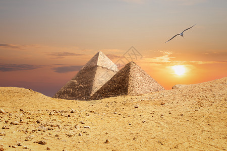沙漠文明吉萨金字塔从沙丘看吉萨金字塔从沙丘看建筑学图片