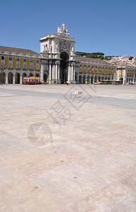 葡京萄牙里斯本著名的商业广场又称TerrirodoPaco正方形鲁阿图片