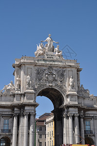 葡萄牙里斯本著名的商业广场又称TerrirodoPaco凯建筑学造图片