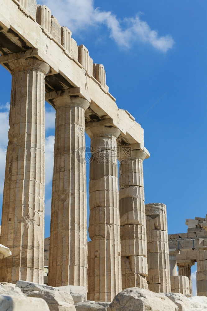 雅典娜古老的希腊雅大都会的帕台农神图片