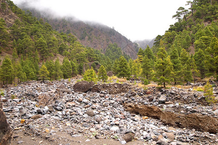 里万切拉斯火山口结石高清图片