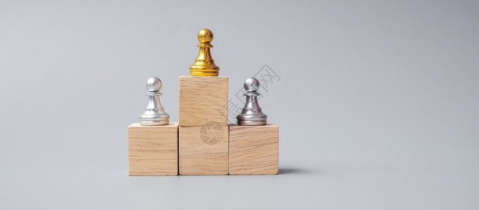 战略金象棋的子或领头商人胜利导力商业成功团队招募和精神概念招聘候选人图片