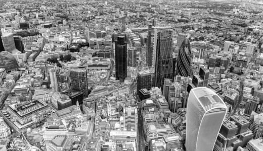 河商业建筑和摩天大楼公司概念伦敦空中直观的天屋顶建筑学图片