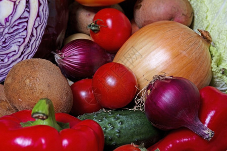 番茄卷心菜食品摄影不同水果和蔬菜复制空间高分辨率产品店铺图片
