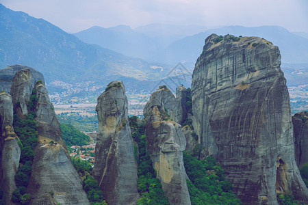 2019年月2日希腊大山礼拜场所和神庙旅行照片岩石宗的图片