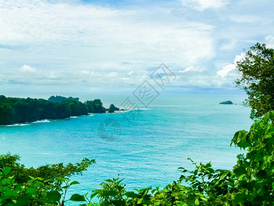 哥斯达黎加克波曼努埃尔安东尼奥公园美丽的海滩里卡高清图片