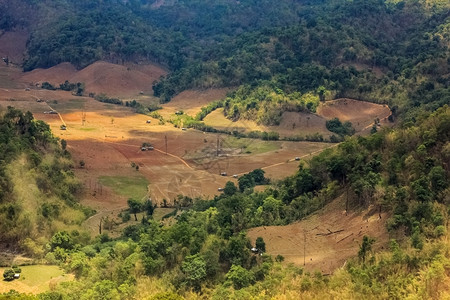 生态系统爬坡道泰国的雨林破坏空中观察空中观察行业图片