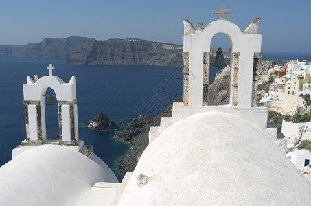 祷告希腊圣托里尼岛奥亚教堂爱琴海尊重图片