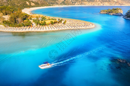 土耳其蓝湖沙滩热带美景高清图片