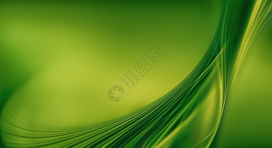 形象的绿色设计背景摘要有平滑的宽线条反射复兴图片