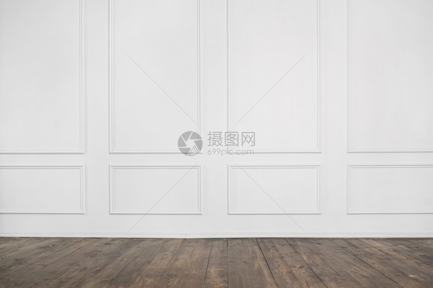 有木制地板的空白房间图片